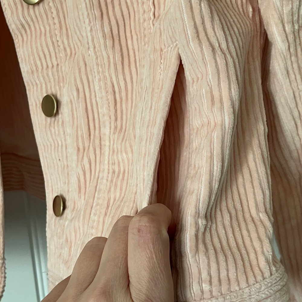 LOFT Blush Corduroy Jean Jacket - Picture 5 of 6